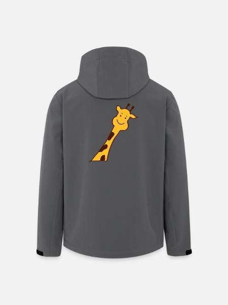 giraffe - Recycelte Männer Softshell-Jacke von Stanley/Stella - Schwarz