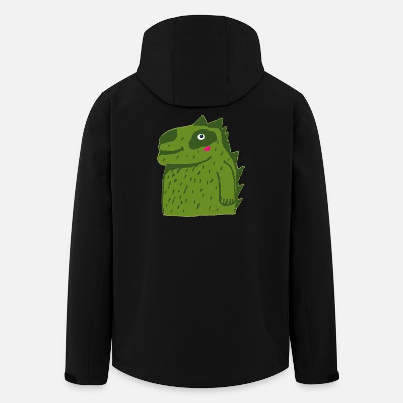 Dino Crocodile for Kids - Men’s Recycled Softshell Jacket by Stanley/Stella - black