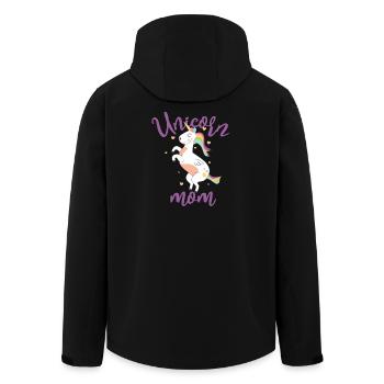 Unicorn Mother - Les mères sont des licornes spéciales - Veste softshell homme en polyester recyclé Stanley/Stella - noir - Dos - AI Model Male 185 light (185cm)