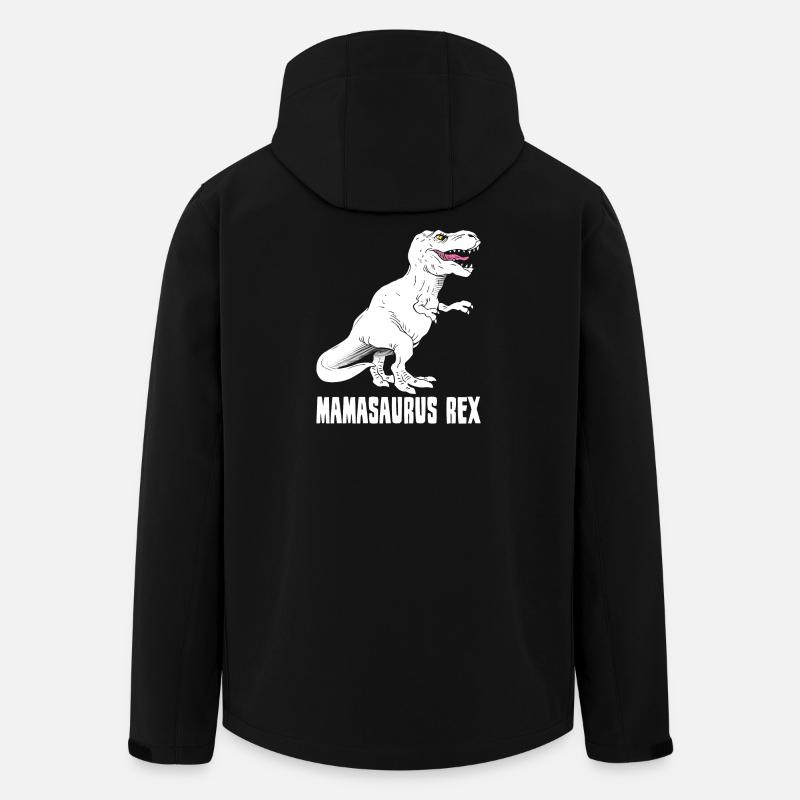 Mère Dinosaure - Mamasaurus Rex - Drôle - Veste softshell homme en polyester recyclé Stanley/Stella - noir