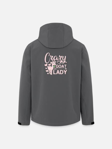 Crazy goat lady - Recycelte Männer Softshell-Jacke von Stanley/Stella - Schwarz