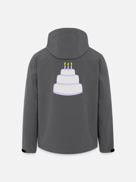 Birthday cake - Veste softshell homme en polyester recyclé Stanley/Stella - noir