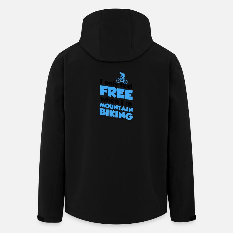 VTT, vélo, vélo, vélo, vélo - Veste softshell homme en polyester recyclé Stanley/Stella - noir