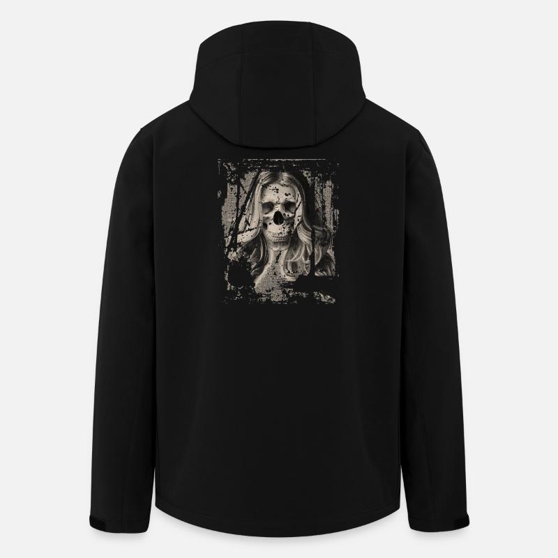 Skull Girl black'n'white - Recycelte Männer Softshell-Jacke von Stanley/Stella - Schwarz