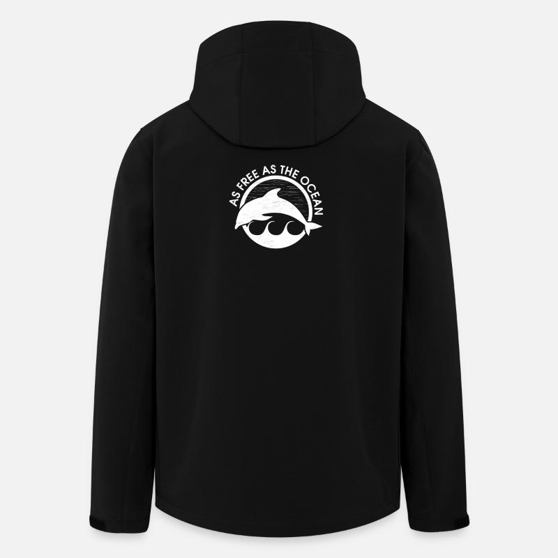 As free as the ocean - Recycelte Männer Softshell-Jacke von Stanley/Stella - Schwarz