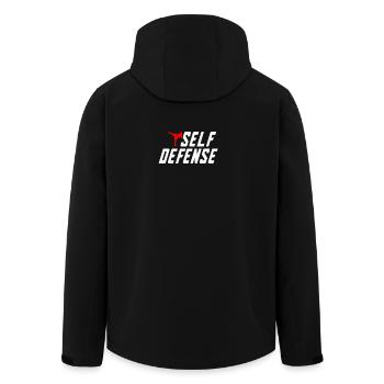 Selbstverteidigung Motiv Design - Recycelte Männer Softshell-Jacke von Stanley/Stella - Schwarz - Hinten - AI Model Male 185 light (185cm)