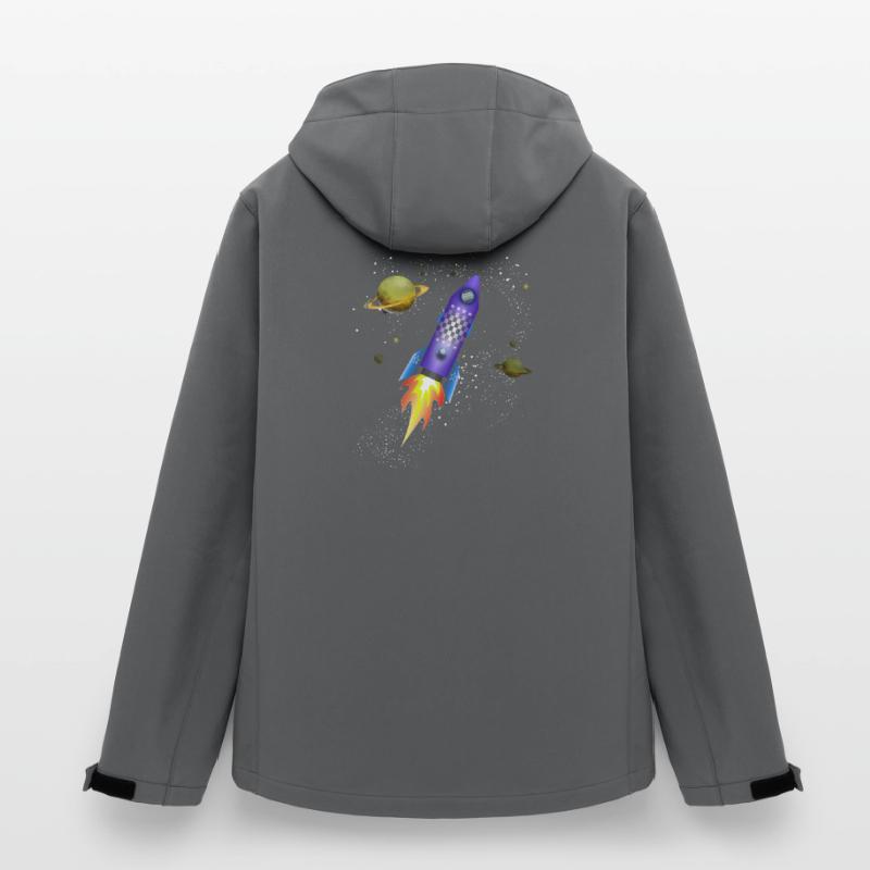 Fusée dans l'espace Veste softshell homme en polyester recyclé Stanley/Stella