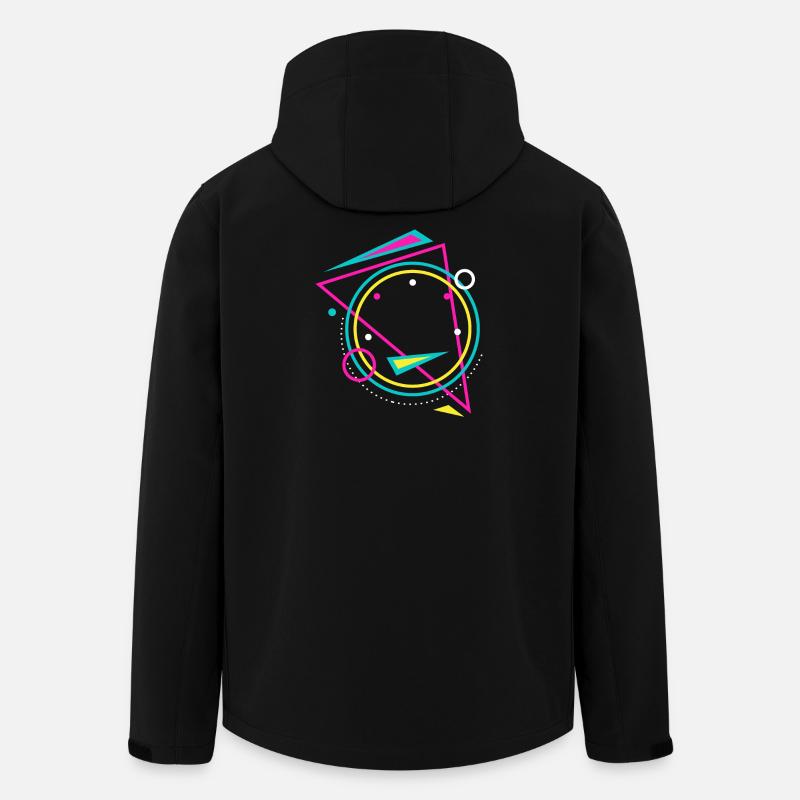 geometry - Men’s Recycled Softshell Jacket by Stanley/Stella - black