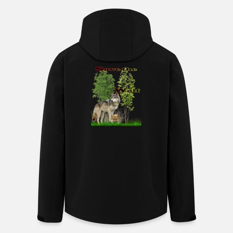 loup 2 - Veste softshell homme en polyester recyclé Stanley/Stella - noir