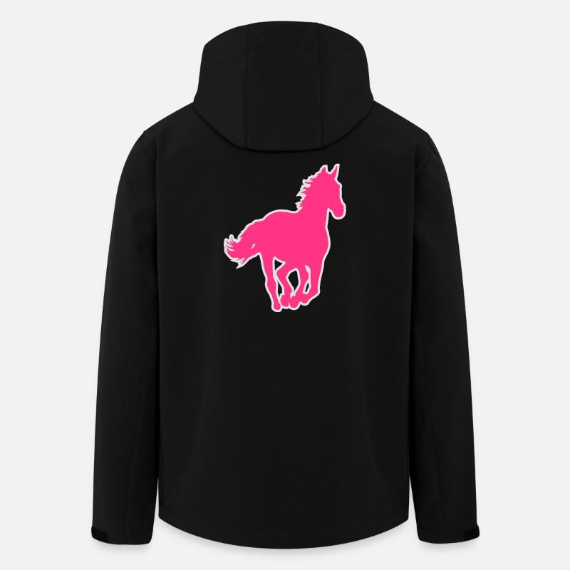 Un cheval - Veste softshell homme en polyester recyclé Stanley/Stella - noir