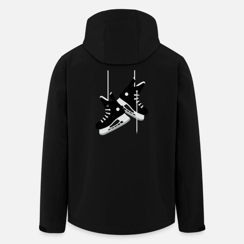 Eishockey-Schlittschuhe - Recycelte Männer Softshell-Jacke von Stanley/Stella - Schwarz