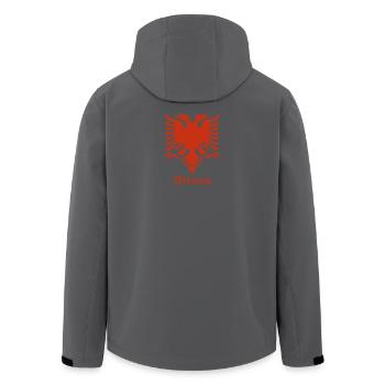 Albanian Eagle T-Shirt - Men’s Recycled Softshell Jacket by Stanley/Stella - black - Back - AI Model Male 185 light (185cm)