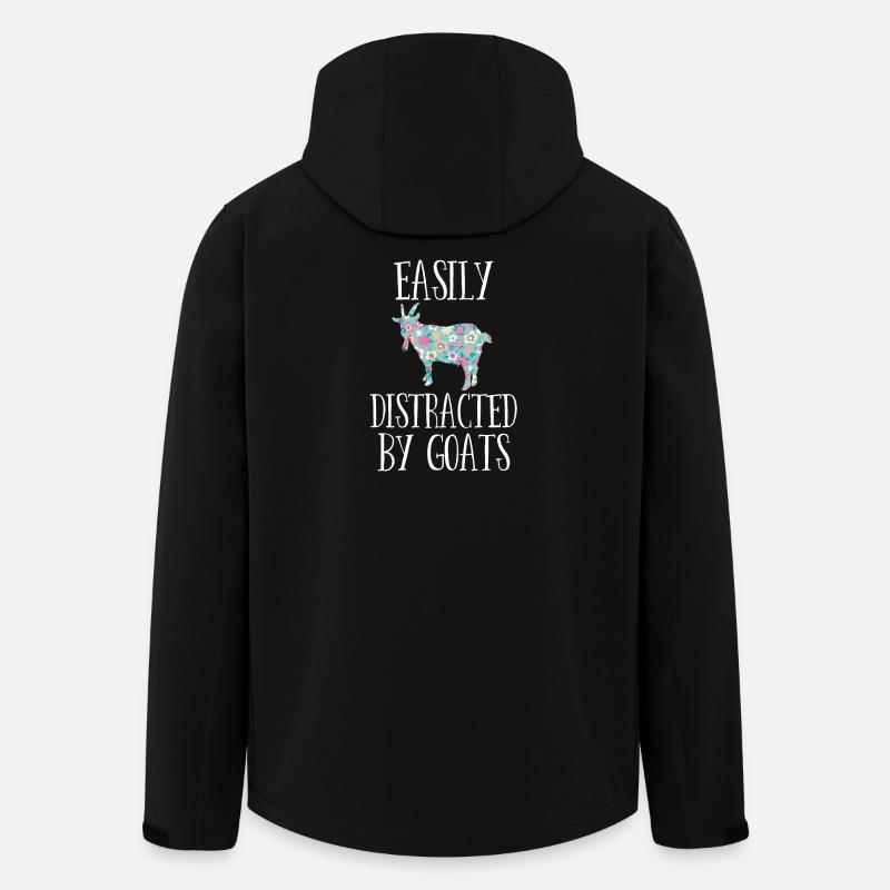 Facilement distrait par les chèvres - Veste softshell homme en polyester recyclé Stanley/Stella - noir