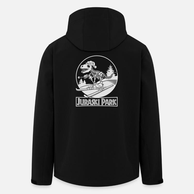 Juraski Park Flex - Recycelte Männer Softshell-Jacke von Stanley/Stella - Schwarz