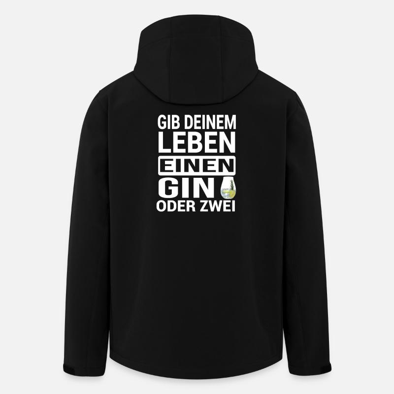 GIN - Recycelte Männer Softshell-Jacke von Stanley/Stella - Schwarz