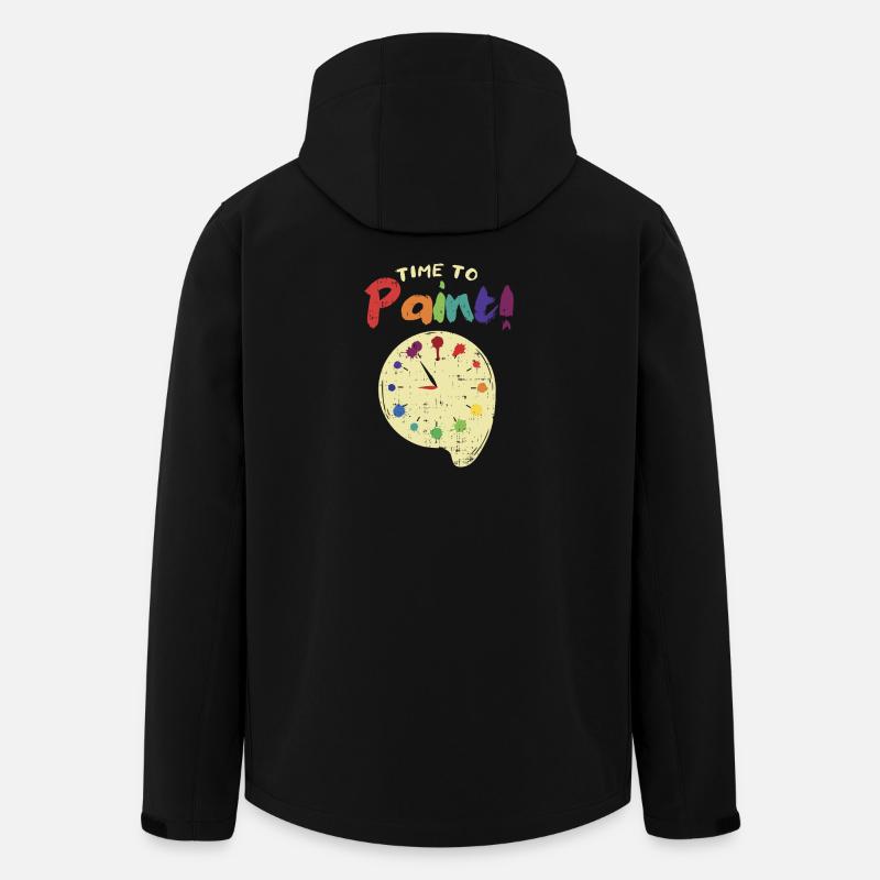 PEINTURE: le temps de peindre - Veste softshell homme en polyester recyclé Stanley/Stella - noir