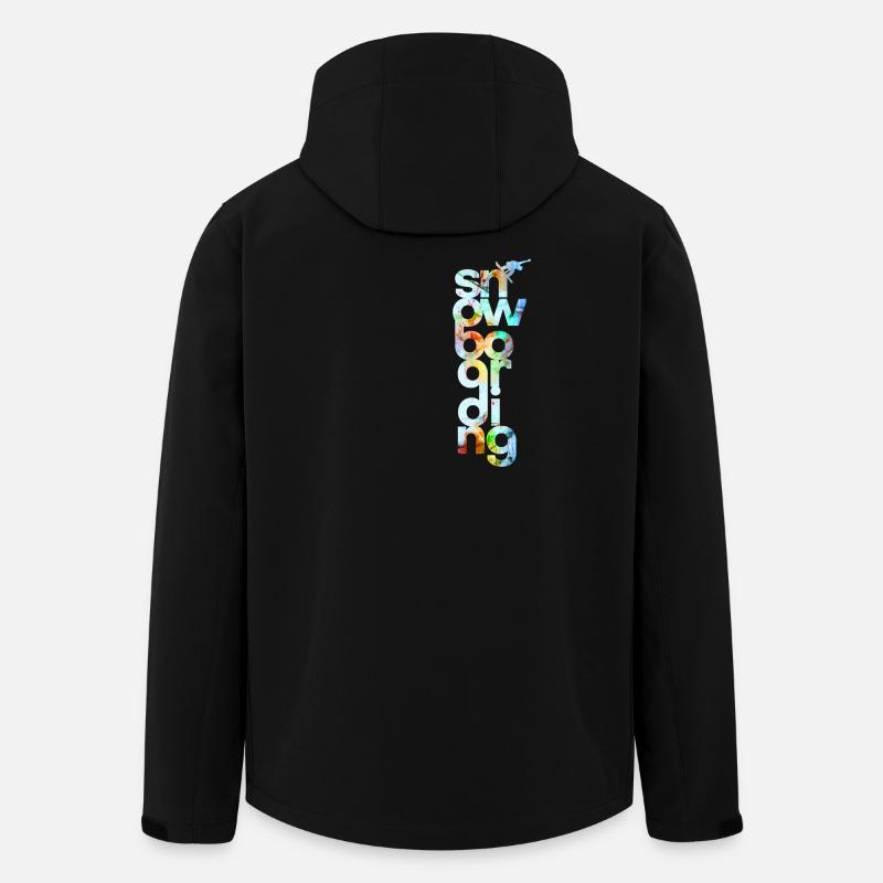 snowboard - Men’s Recycled Softshell Jacket by Stanley/Stella - black