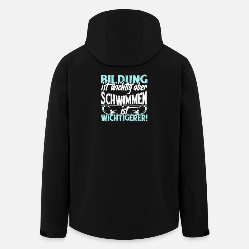 Schwimmen - Recycelte Männer Softshell-Jacke von Stanley/Stella - Schwarz