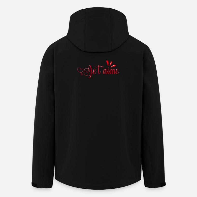 Je Taime - Recycelte Männer Softshell-Jacke von Stanley/Stella - Schwarz