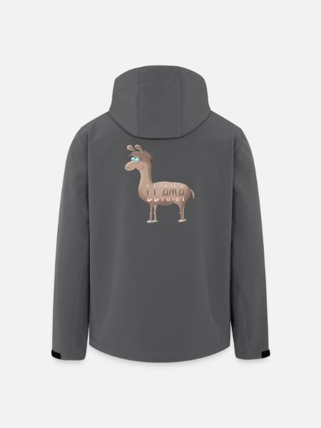 Llama - Men’s Recycled Softshell Jacket by Stanley/Stella - black
