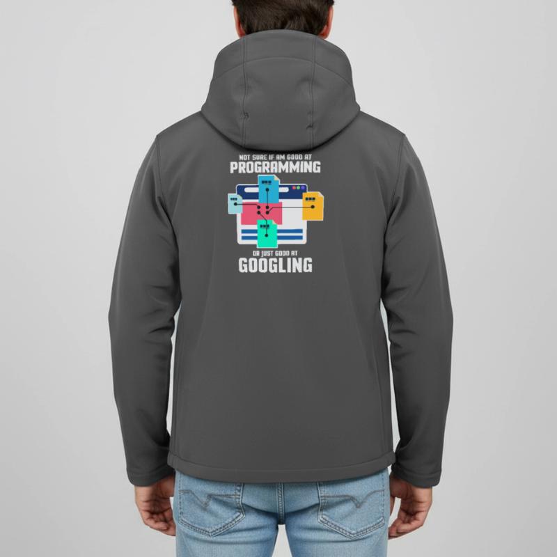 Programmer Programming IT Computer Gift Men’s Recycled Softshell Jacket Discoverer by Stanley/Stella