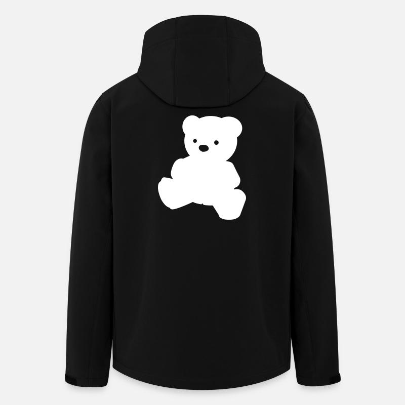 Un simple ours en peluche - Veste softshell homme en polyester recyclé Stanley/Stella - noir