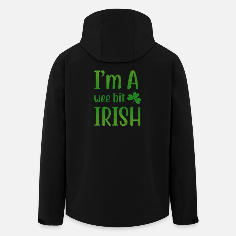 I Am A Wee Bit Irish - Men’s Recycled Softshell Jacket by Stanley/Stella - black
