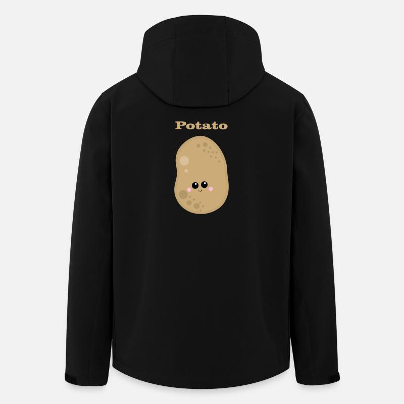 Potato - Recycelte Männer Softshell-Jacke von Stanley/Stella - Schwarz