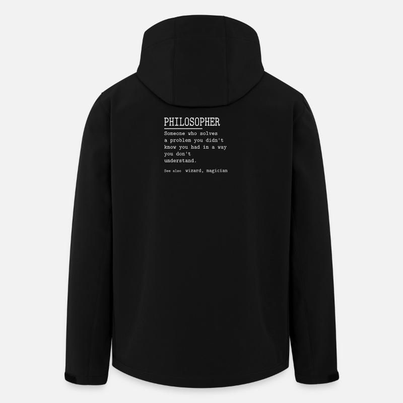 PHILOSOPHER - Men’s Recycled Softshell Jacket by Stanley/Stella - black