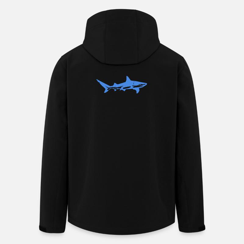 Blue Shark - Recycelte Männer Softshell-Jacke von Stanley/Stella - Schwarz