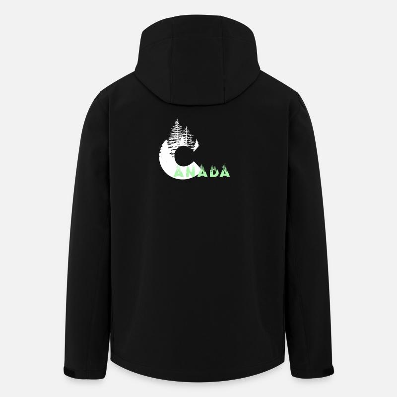 Canada - Men’s Recycled Softshell Jacket by Stanley/Stella - black