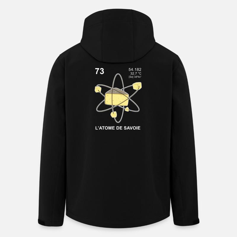 L'atome de Savoie - Veste softshell homme en polyester recyclé Stanley/Stella - noir