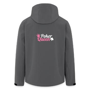 Reine de poker - Veste softshell homme en polyester recyclé Stanley/Stella - charbon - Dos - AI Model Male 185 light (185cm)