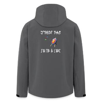 I can't I have archery - Men’s Recycled Softshell Jacket by Stanley/Stella - anthracite - Back - AI Model Male 185 light (185cm)