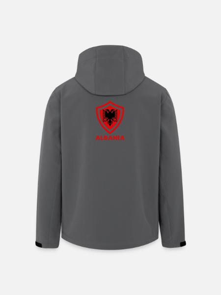 Albanian Flag "Albania Jersey" - Men’s Recycled Softshell Jacket by Stanley/Stella - black