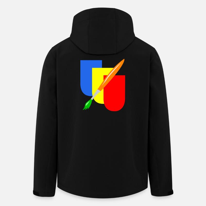 maler wappen handwerk - Recycelte Männer Softshell-Jacke von Stanley/Stella - Schwarz