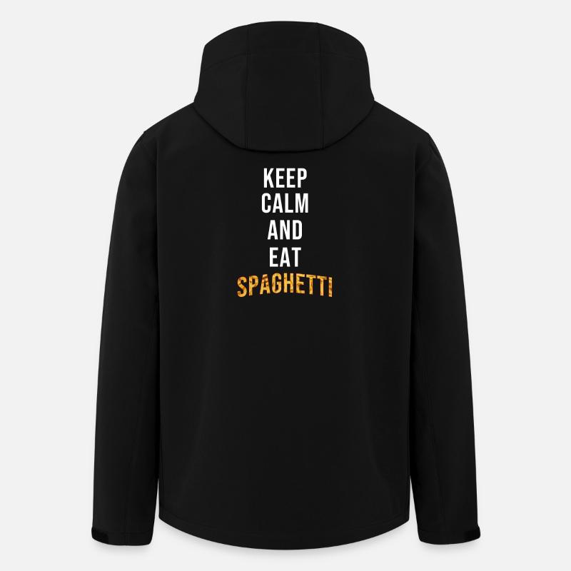 Keep Calm Eat Spaghetti - Men’s Recycled Softshell Jacket by Stanley/Stella - black