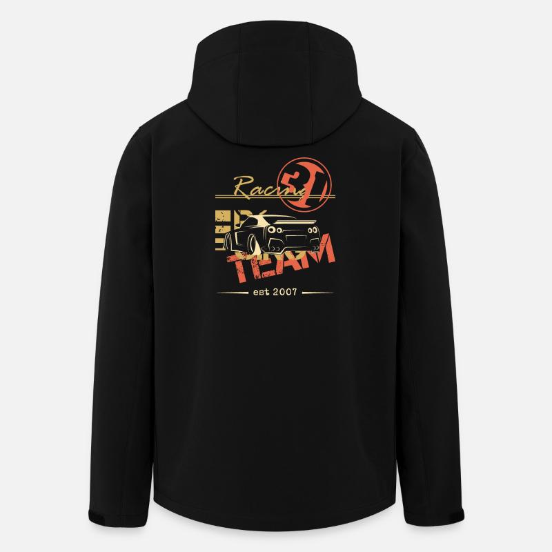 team racing gtr auto geschenkidee - Recycelte Männer Softshell-Jacke von Stanley/Stella - Schwarz