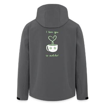 Drôle de jeu de mots - Veste softshell homme en polyester recyclé Stanley/Stella - noir - Dos - AI Model Male 185 light (185cm)