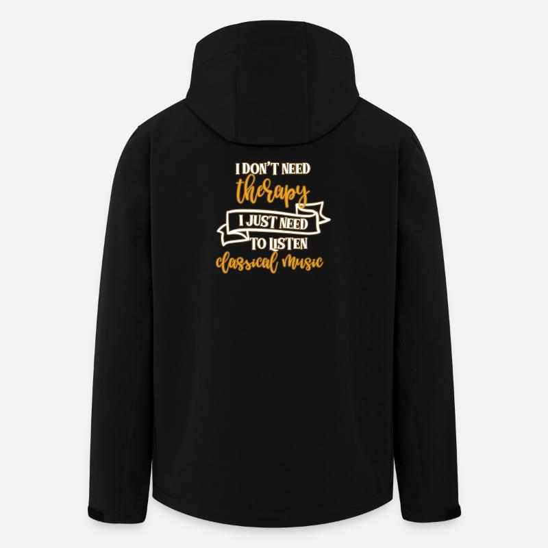 Klassische Musik - Recycelte Männer Softshell-Jacke von Stanley/Stella - Schwarz