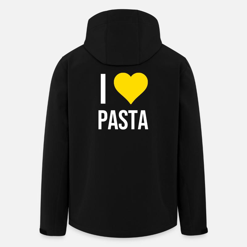 I love pasta - Recycelte Männer Softshell-Jacke von Stanley/Stella - Schwarz