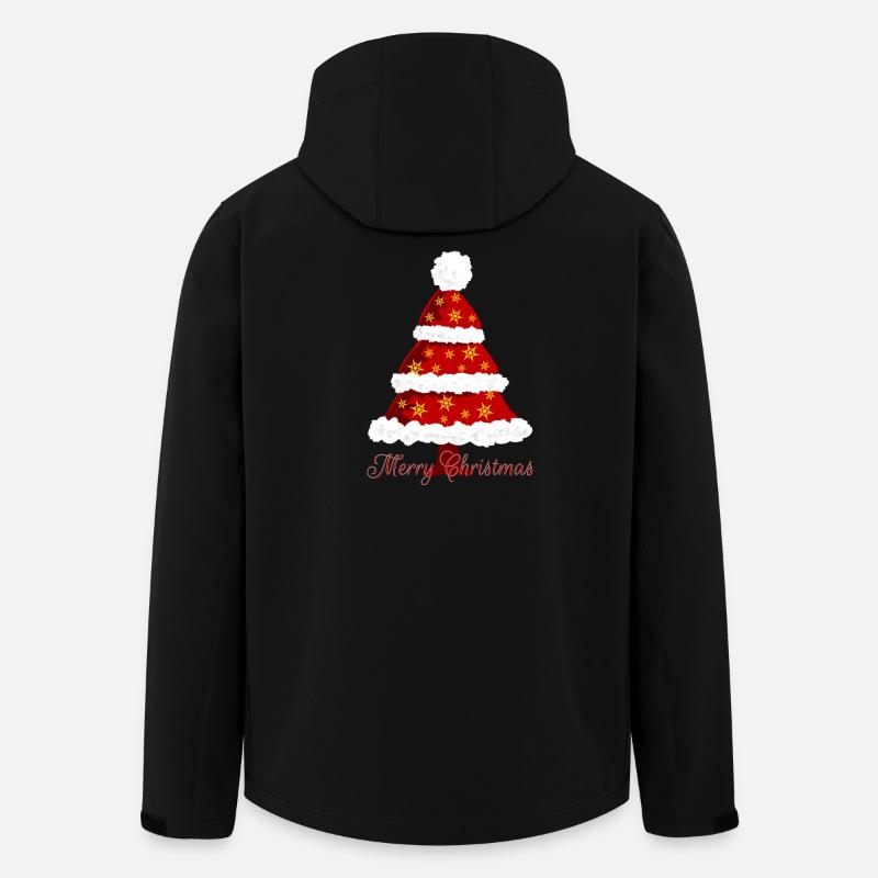 Sapin de Noël - Veste softshell homme en polyester recyclé Stanley/Stella - noir