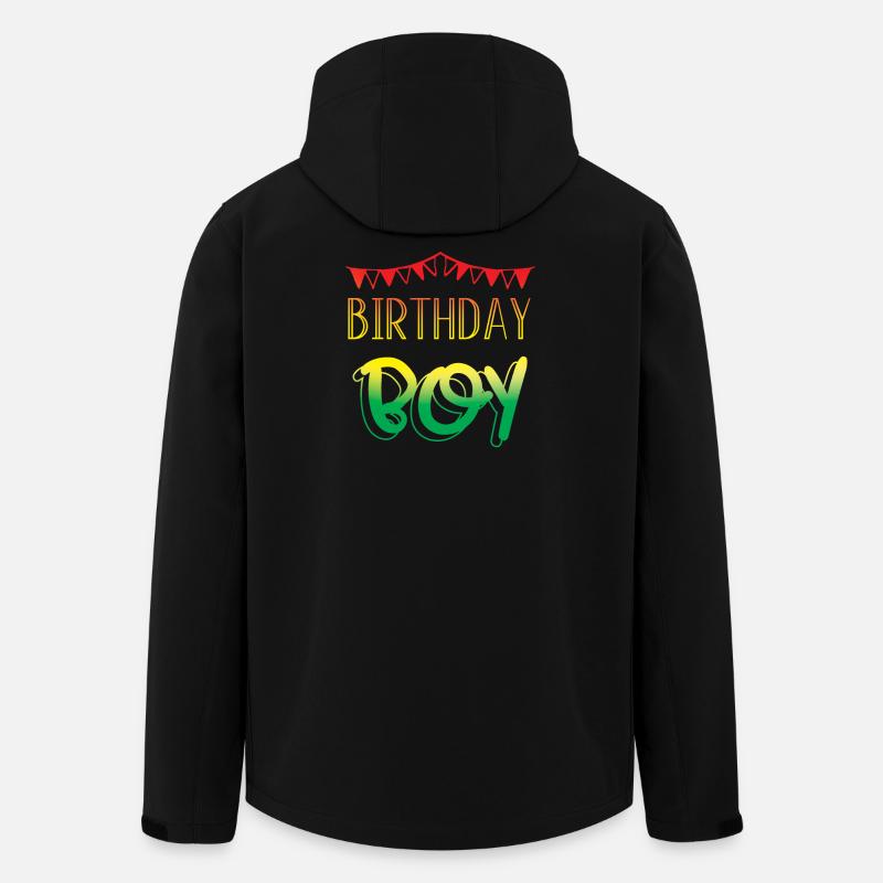 Joyeux anniversaire - Veste softshell homme en polyester recyclé Stanley/Stella - noir