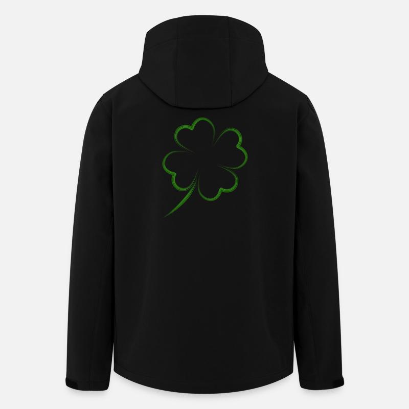 shamrock - Men’s Recycled Softshell Jacket by Stanley/Stella - black
