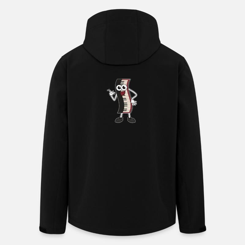Klavier - Recycelte Männer Softshell-Jacke von Stanley/Stella - Schwarz