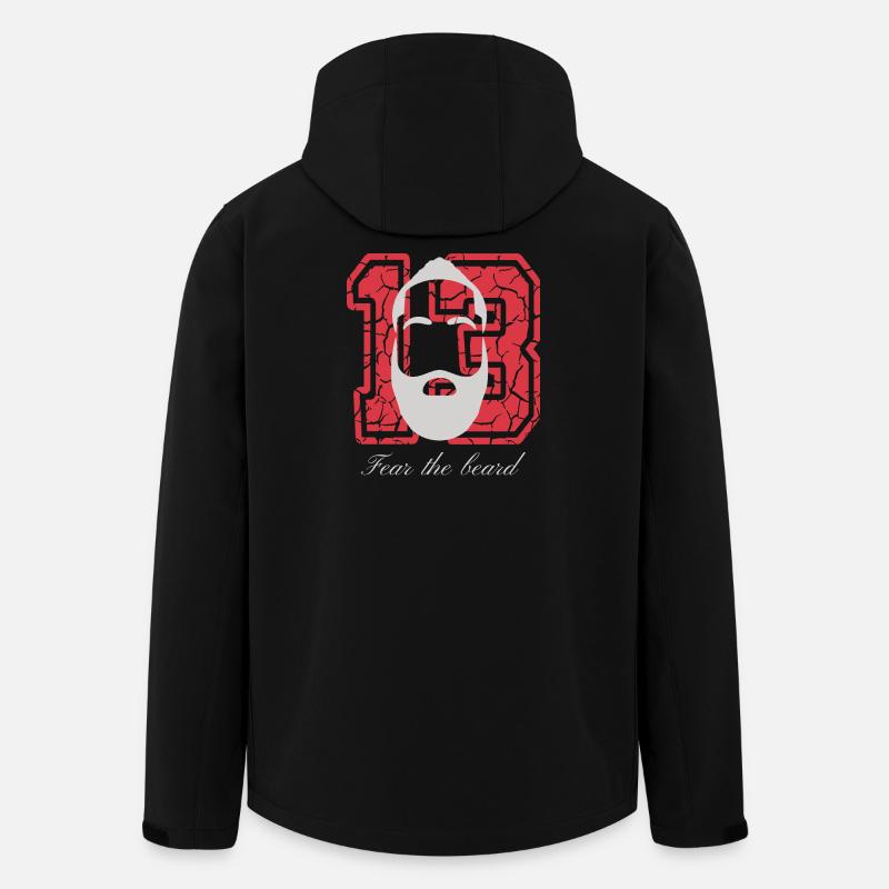 THE BEARD Basketball Nummer 13 Bart Shirt - Recycelte Männer Softshell-Jacke von Stanley/Stella - Schwarz