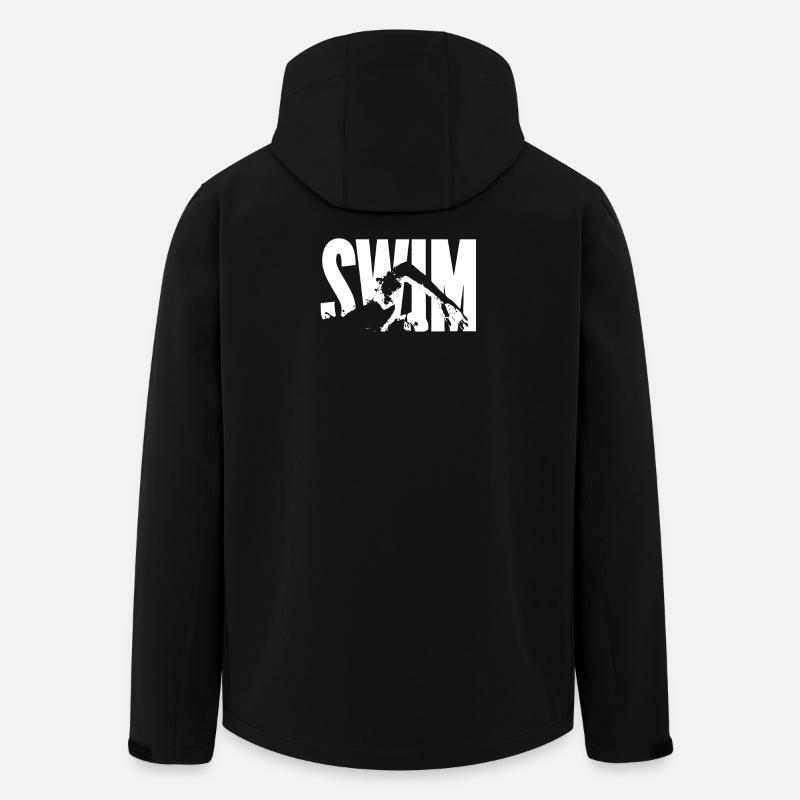 Schwimmer - Swim - Recycelte Männer Softshell-Jacke von Stanley/Stella - Schwarz