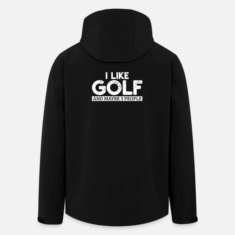 Golf Golfspieler Golfer - Men’s Recycled Softshell Jacket by Stanley/Stella - black