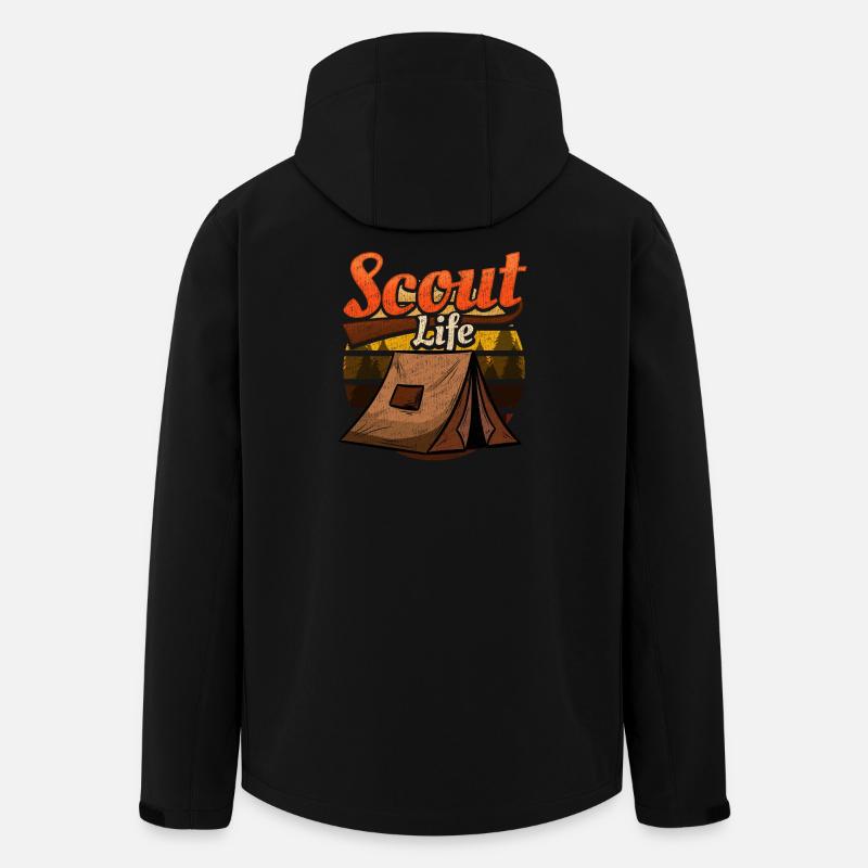 Scout Camping - Veste softshell homme en polyester recyclé Stanley/Stella - noir
