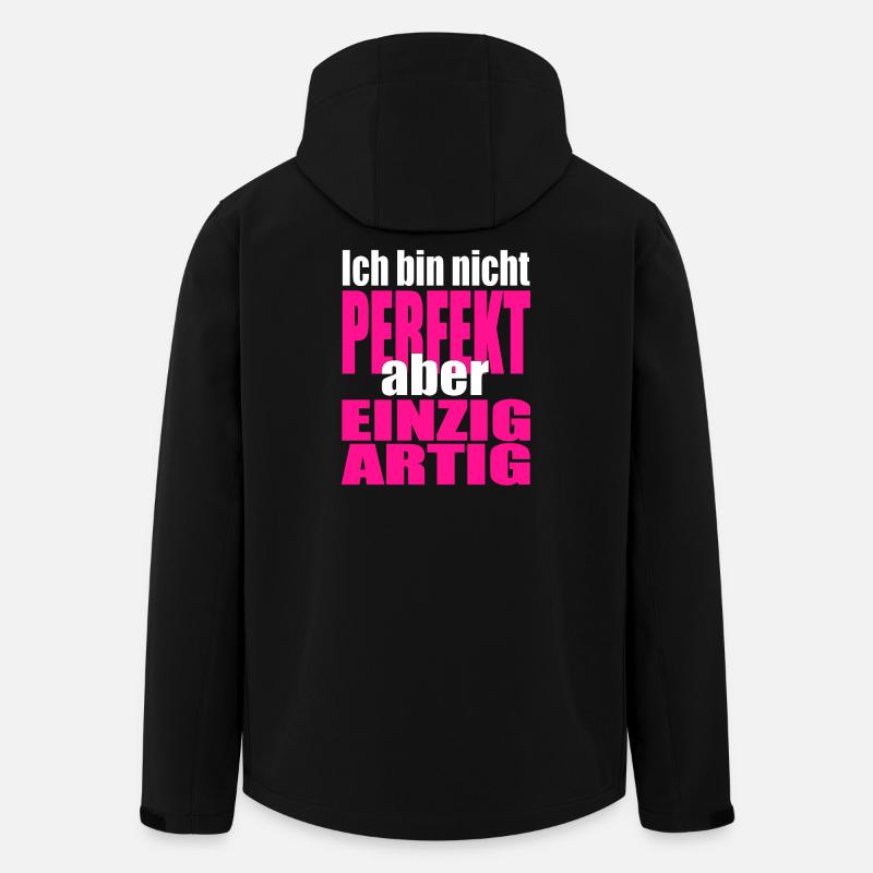 Nicht perfekt, einzigartig in Pink - Recycelte Männer Softshell-Jacke von Stanley/Stella - Schwarz